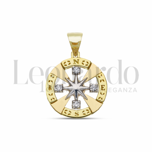 Misura 1° Misura con Zircone bianco in Oro Giallo e Oro Bianco da 2,2gr.