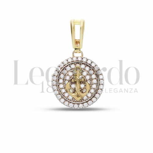 Misura 2° Misura con Zircone bianco in Oro Giallo e Oro Bianco da 6,5gr.