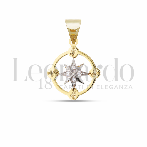 Misura 1° Misura con Zircone bianco in Oro Giallo e Oro Bianco da 2gr.