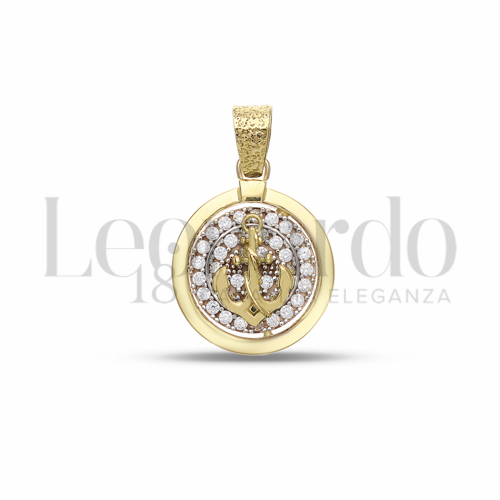 Misura 1° Misura con Zircone bianco in Oro Giallo e Oro Bianco da 4,5gr.