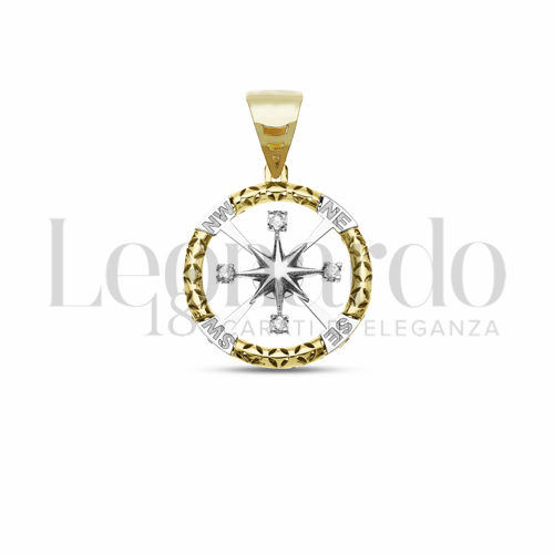 Misura 2° Misura con Zircone bianco in Oro Giallo e Oro Bianco da 2,8gr.