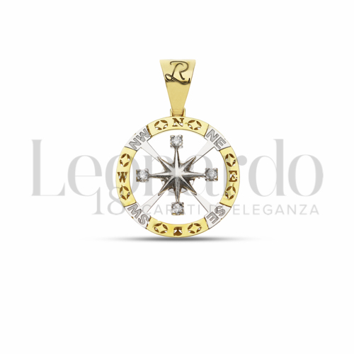Misura 2° Misura con Zircone bianco in Oro Giallo e Oro Bianco da 3,3gr.