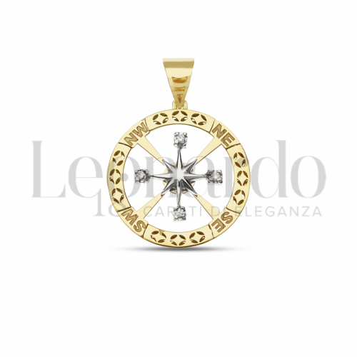 Misura 3° Misura con Zircone bianco in Oro Giallo e Oro Bianco da 5,2gr.