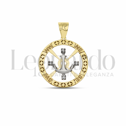 Misura 3° Misura con Zircone bianco in Oro Giallo e Oro Bianco da 5,1gr.