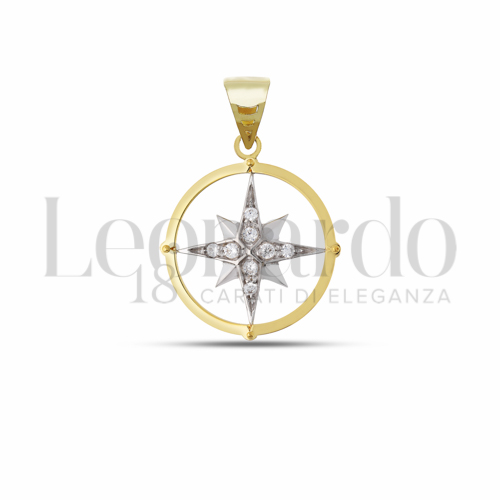 Misura 2° Misura con Zircone bianco in Oro Giallo e Oro Bianco da 2,7gr.