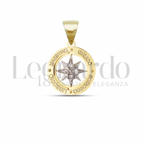 Misura 1° Misura con Zircone bianco in Oro Giallo e Oro Bianco da 2,2gr.