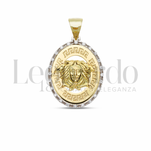 Misura 2° Misura con Zircone bianco in Oro Giallo e Oro Bianco da 4,7gr.