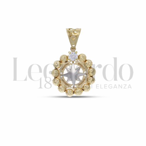 Misura 1° Misura con Zircone bianco in Oro Giallo e Oro Bianco da 3gr.