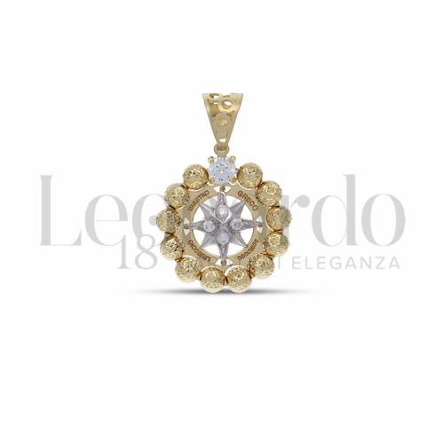 Misura 1° Misura con Zircone bianco in Oro Giallo e Oro Bianco da 2,8gr.