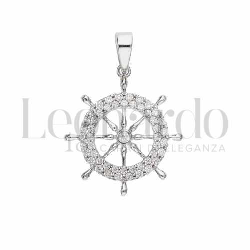 con Zircone bianco in Oro Bianco da 1,8gr.