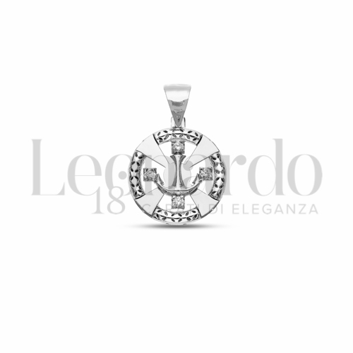 Misura 1° Misura con Zircone bianco in Oro Bianco da 2gr.