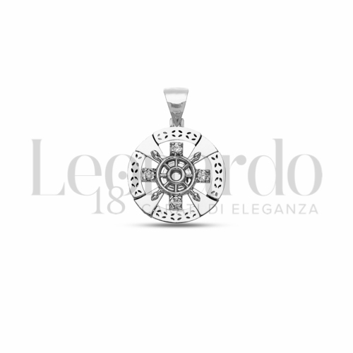 Misura 1° Misura con Zircone bianco in Oro Bianco da 2,3gr.