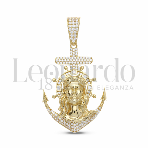 con Zircone bianco in Oro Giallo da 12gr.