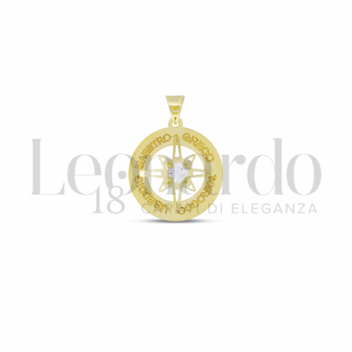 Misura Micro con Zircone bianco in Oro Giallo da 0,8gr.