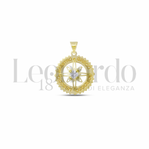 Misura Micro con Zircone bianco in Oro Giallo da 0,7gr.