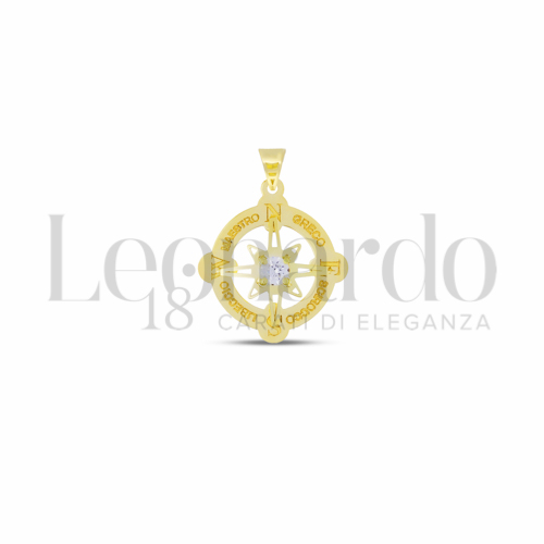 Misura Micro con Zircone bianco in Oro Giallo da 0,7gr.
