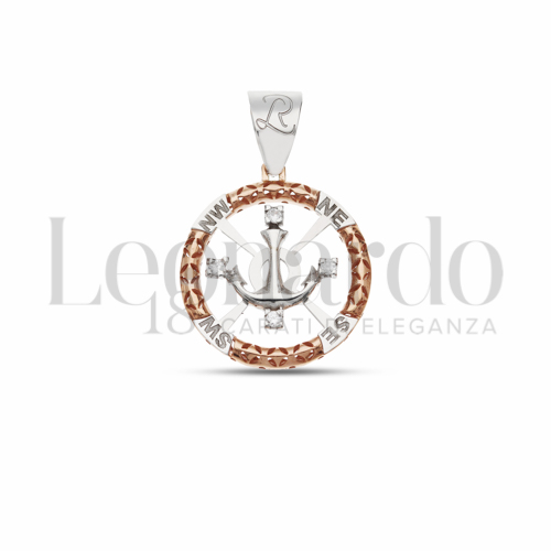 Misura 2° Misura con Zircone bianco in Oro Rosa e Oro Bianco da 2,8gr.