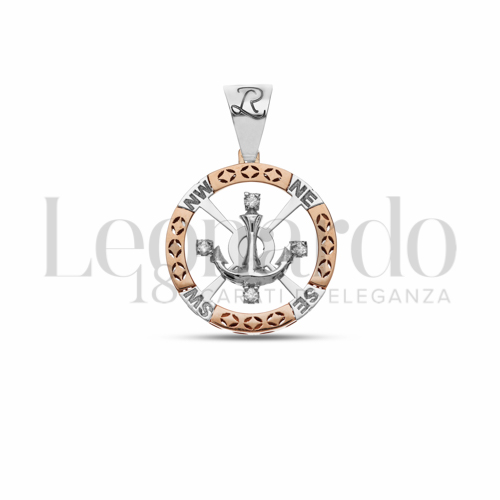 Misura 2° Misura con Zircone bianco in Oro Rosa e Oro Bianco da 3,5gr.
