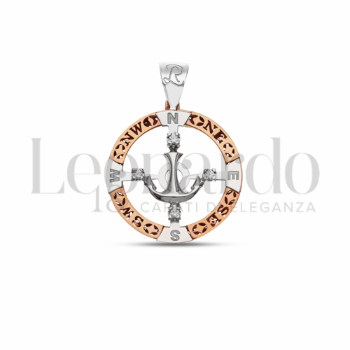 Misura 3° Misura con Zircone bianco in Oro Rosa e Oro Bianco da 5,4gr.
