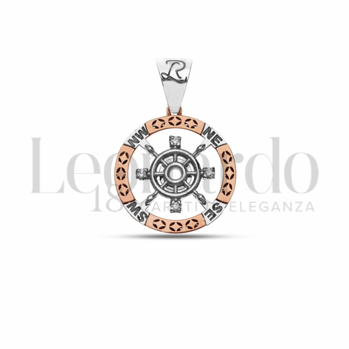 Misura 2° Misura con Zircone bianco in Oro Rosa e Oro Bianco da 3,7gr.