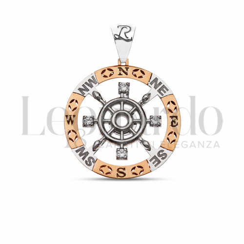 Misura 4° Misura con Zircone bianco in Oro Rosa e Oro Bianco da 8,7gr.