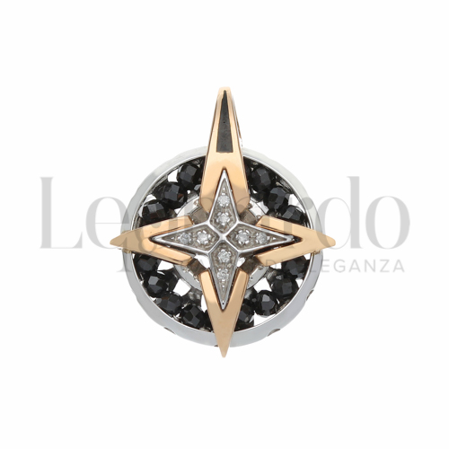 Misura 2° Misura con Diamante in Oro Bianco e Oro Rosa da 6,1gr.
