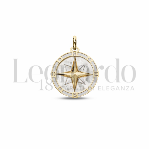 con Madreperla in Oro Giallo e Oro Bianco da 1,4gr.