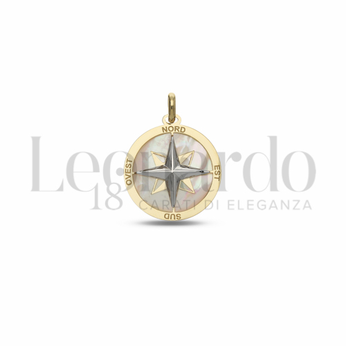 con Madreperla in Oro Giallo e Oro Bianco da 1,4gr.