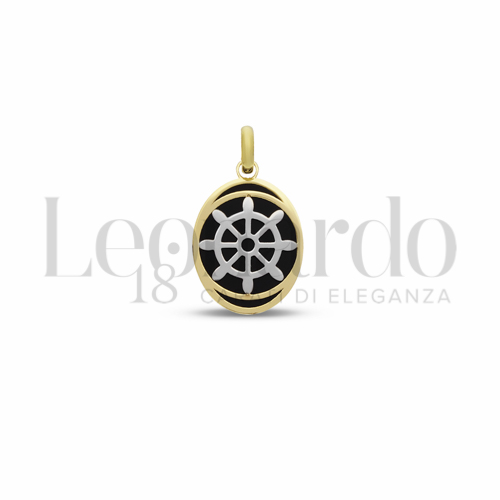 Misura 2&deg; Misura con Onice in Oro Giallo e Oro Bianco da 1,2gr.