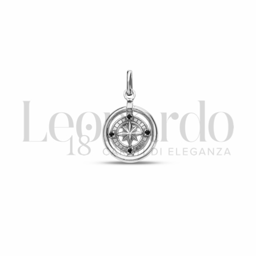 con Zirconi neri in Oro Bianco da 1,4gr.