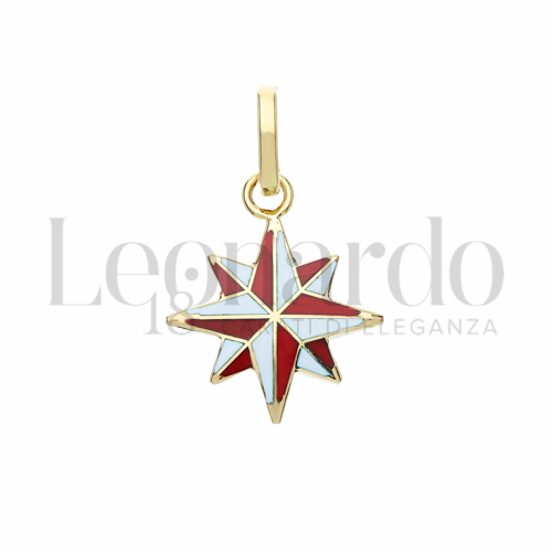 con Smalto rosso in Oro Giallo da 1,8gr.