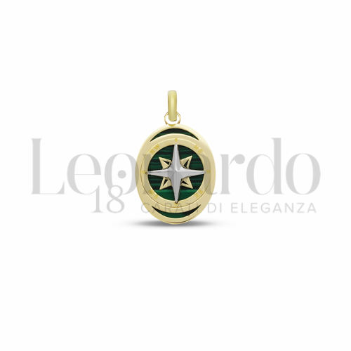 Misura 2&deg; Misura con Malachite in Oro Bianco e Oro Giallo da 1,3gr.