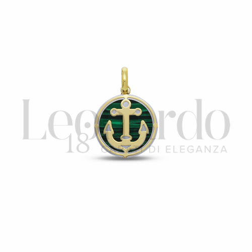 Misura 2&deg; Misura con Malachite in Oro Giallo e Oro Bianco da 1,6gr.