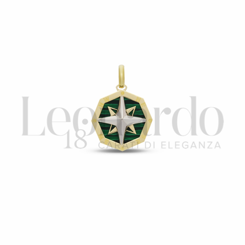 Misura 2&deg; Misura con Malachite in Oro Giallo e Oro Bianco da 1,5gr.
