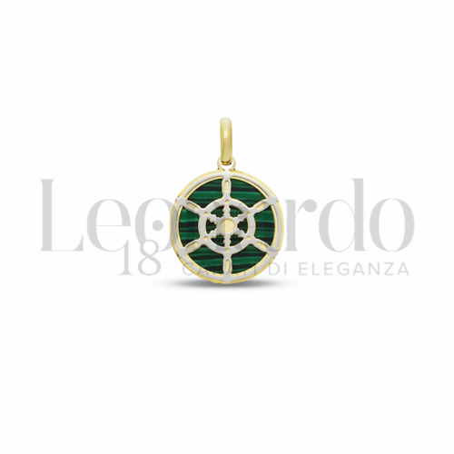 Misura 2&deg; Misura con Malachite in Oro Giallo e Oro Bianco da 1,5gr.