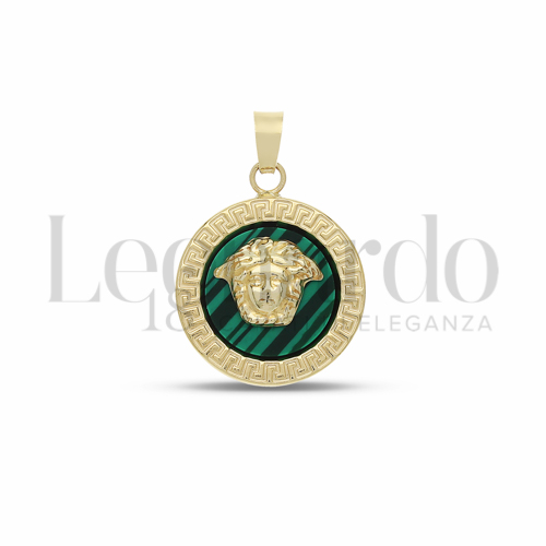 con Malachite in Oro Giallo da 1,5gr.
