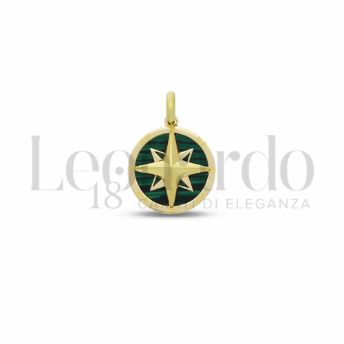 Misura 2&deg; Misura con Malachite in Oro Giallo da 1,4gr.