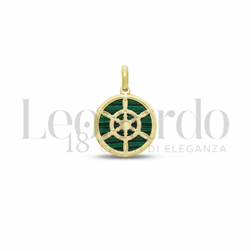 Misura 2&deg; Misura con Malachite in Oro Giallo da 1,5gr.