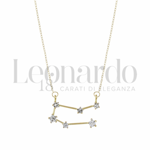 Segno Gemelli in Oro Giallo e Oro Bianco da 2,4gr.