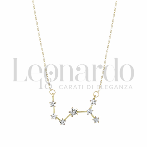 Segno Scorpione in Oro Giallo e Oro Bianco da 2,2gr.
