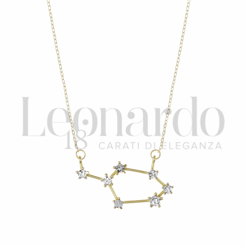 Segno Sagittario in Oro Giallo e Oro Bianco da 2,5gr.