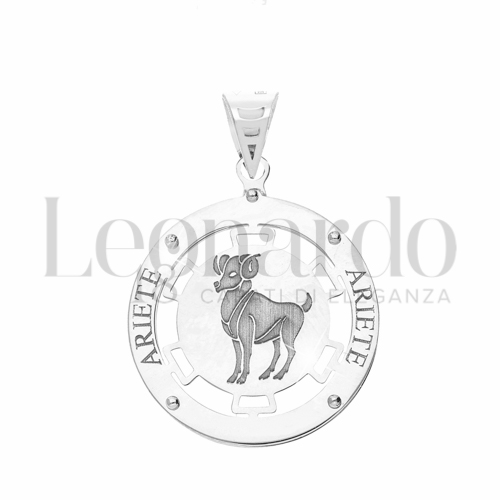 Segno Ariete in Oro Bianco da 1,6gr.