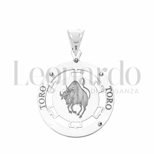 Segno Toro in Oro Bianco da 1,6gr.