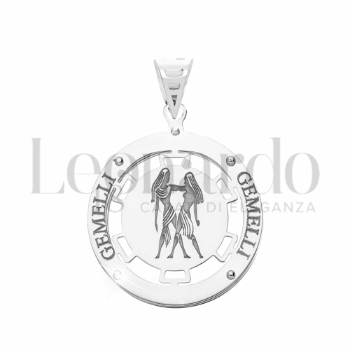 Segno Gemelli in Oro Bianco da 1,6gr.
