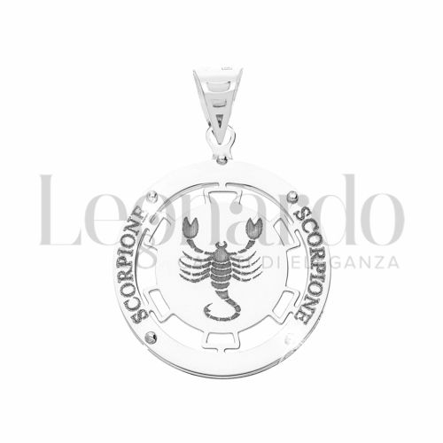 Segno Scorpione in Oro Bianco da 1,6gr.