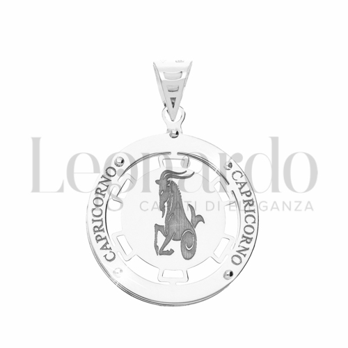 Segno Capricorno in Oro Bianco da 1,6gr.