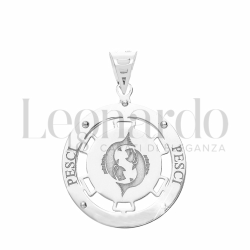 Segno Pesci in Oro Bianco da 1,6gr.