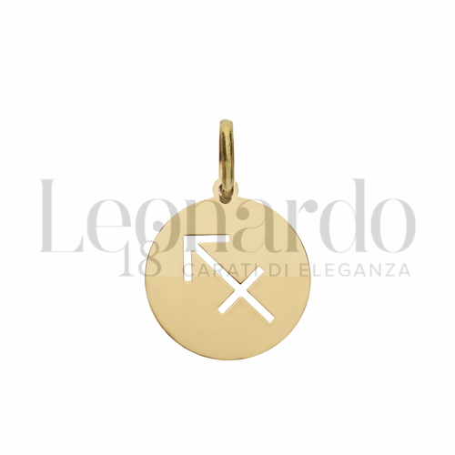 Segno Sagittario in Oro Giallo da 0,4gr.
