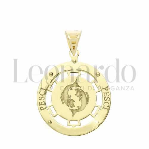 Segno Pesci in Oro Giallo da 1,7gr.