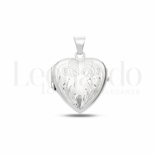 Decorazione Floreale in Oro Bianco da 5,3gr.